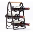 thumbnail image 1 of 6 Bottle Wine Rack, Metal Folding Wine Rack, Small Wine Rack, Narrow Bottle Rack, Bottle Storage, Easy To Store, 1 of 5