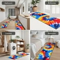 thumbnail image 5 of Colorful Tie Dye Spiral Pattern Kitchen Rugs Sets Of 3,Kitchen Runner Rugs Non Skid Washable,Decorative Kitchen Floor Mats for Kitchen,Sink,Laundry,17"x30"+ 17"x47" + 17"x59", 5 of 6