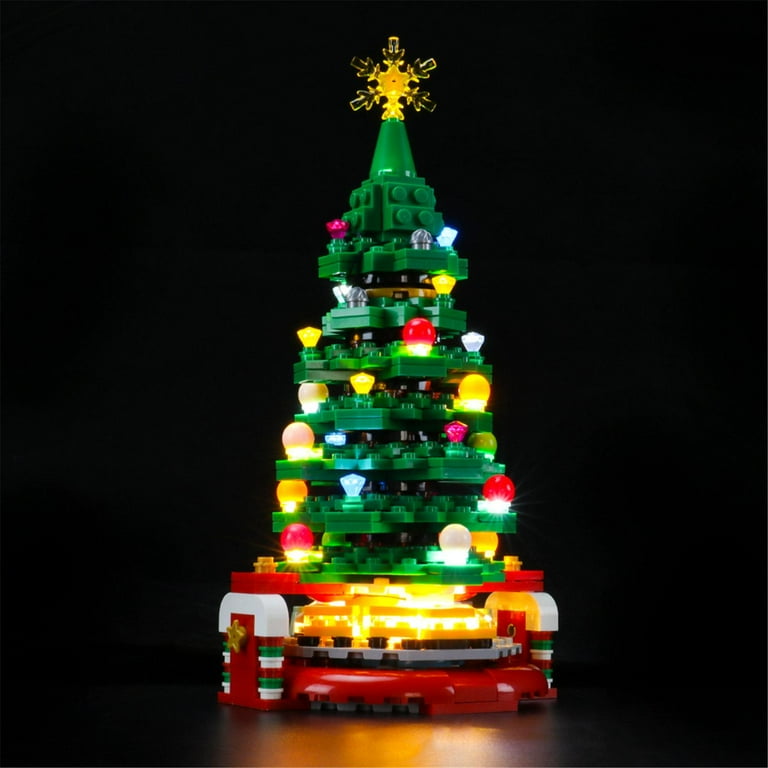 BRIKSMAX LED Lighting Kit for Christmas Tree - Compatible with Lego 40338 Building Blocks Model- Not Include The Lego Set