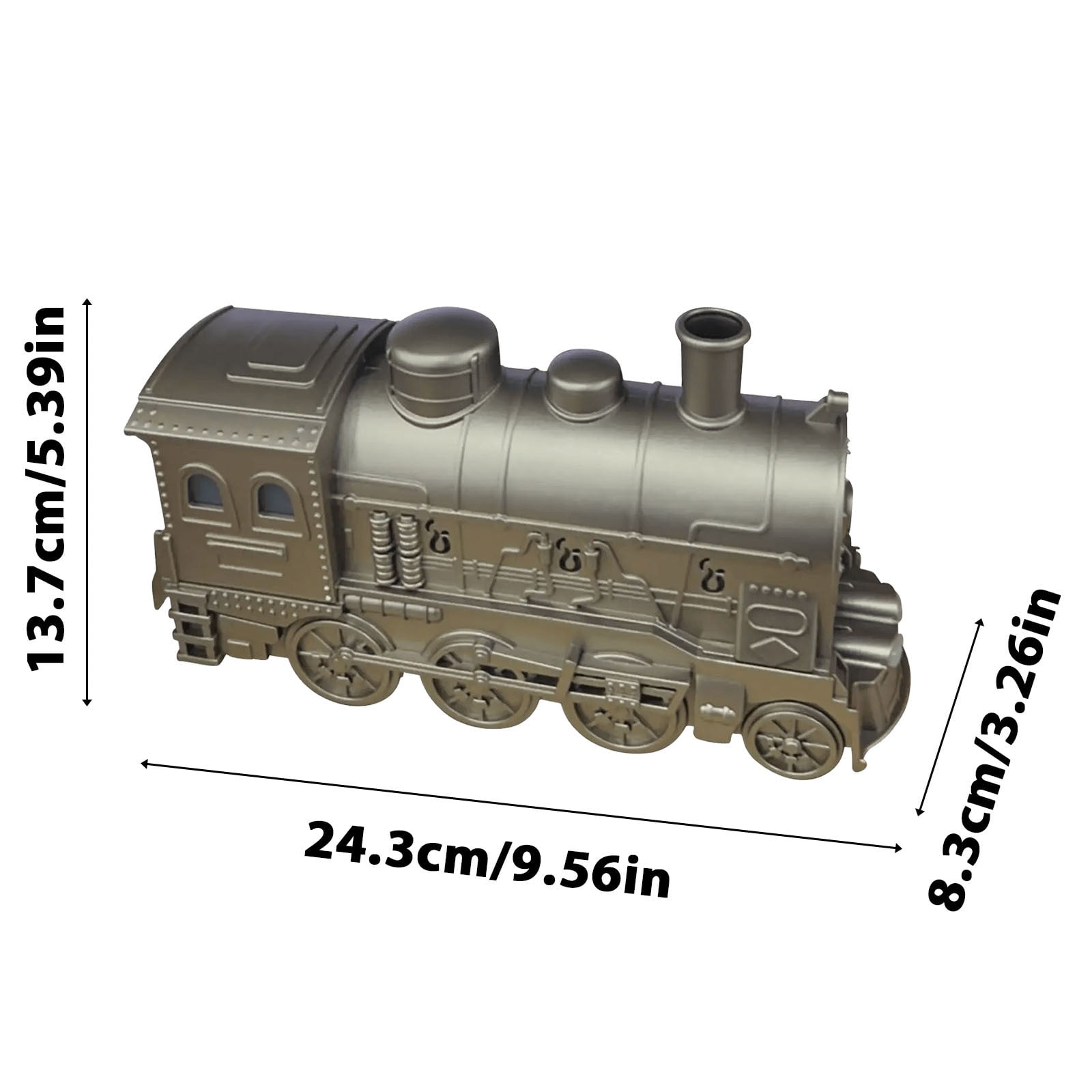 Colorful LED Train Aromatherapy Diffuser with Remote Control, 300ml Humidifier, Whimsical Design, Wireless Operation, Simulated Train Sound, Ideal for Home Office Khaki