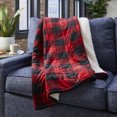 thumbnail image 2 of Sunbeam Northern Luxe Sherpa Heated Throw 50” x 60” (Red), 2 of 5