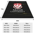 thumbnail image 5 of McGill University Blanket Large Luxury Fleece Soft Anti-Static Anti-Pilling Flannel Bed Blanket, 5 of 6