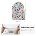 thumbnail image 2 of Yiaed Tulips Flowers Print Winter Beanie for Men Women, Fleece Lined Beanie Soft Warm Knit Hat Ski Stocking Cuffed Ca, 2 of 6