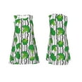 thumbnail image 7 of Naloa Broccoli 2 Print Women's Summer Spring Casual Beach Sundress,Vacation Sleeveless Tank Crewneck Loose Dresses, 7 of 7