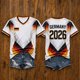 thumbnail image 1 of Women's Football Graphic T-Shirt, Women's Casual V-Neck Short Sleeve T-Shirt with Letter Print for Everyday Wear for Soccer Tournament 2026 Red Size: 2XL, 1 of 4