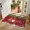 Red Green, variant on Oval Door Mat 16"x24", Christmas Cardinal Birds Absorbent Non Slip Welcome Mats for Front Door, Buffalo Checker Xmas Pine Tree Diatomaceous Entryway Rug for Home Bathroom Kitchen Apartment Entrance