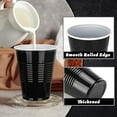 thumbnail image 4 of 200 Pcs 9 oz Disposable Black Plastic Cups for Party,graduation Shot Cups,drinking Plastic Cocktail Tumbler for Coffee Water Beverage Tea Juice Birthday Party Wedding Barbecues Picnics(Black), 4 of 5