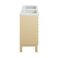 thumbnail image 6 of Cascade 48 in. Natural Oak, Double Basin Bathroom Vanity With White Ceramic Sink Top, 6 of 8