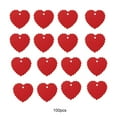 thumbnail image 3 of Minnieouse Etiquetas en blanco con forma de corazón de papel Kraft, etiquetas de regalo, tarjetas de borde con ondas, favores de boda, fiesta de Ropa, zapatos y accesorios Miscelánea Rojo, 3 of 6