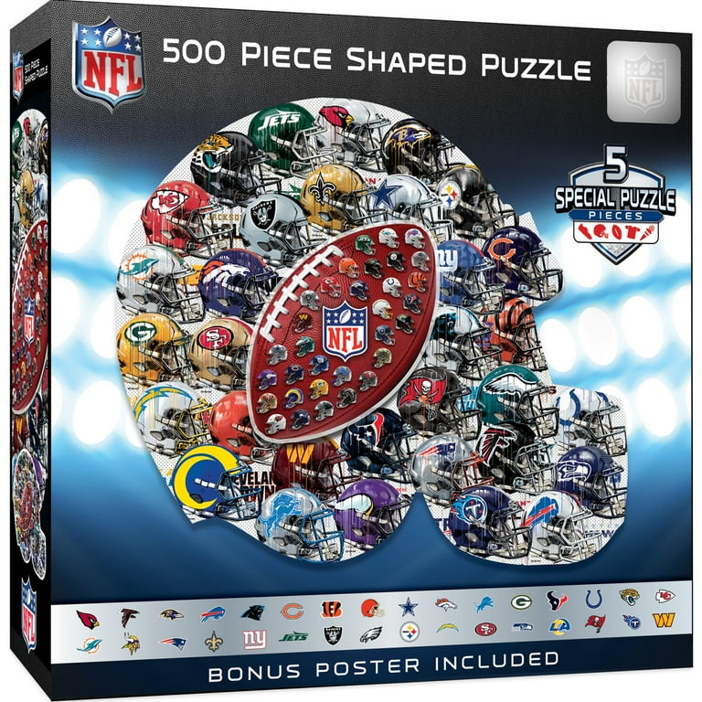 MasterPieces 500 Piece Jigsaw Puzzle - NFL Helmet Shaped - 25