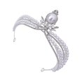 thumbnail image 3 of Elegant Pearl Inlaid Headband for Wedding Parties Silver Zinc Alloy One Size Fits All, 3 of 4
