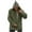 Olive Green, variant on TFEOQRY Men's Hooded Coat Jacket Solid Color Casual Retro Button Jacket with Pockets Long Sleeve Hooded Outwear Olive Green