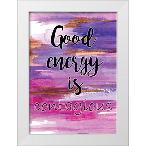 Seay, Anne 11x14 White Modern Wood Framed Museum Art Print Titled - Good Energy