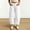 White, variant on Barrel for Women Trendy Cropped High Waisted Patch Pocket Baggy Stretch Pants Casual Wide Leg Khaki XL(XL)