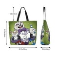 thumbnail image 6 of Cuphead Mugman Devil Tote Bags Reusable Women Shoulder Bag Grocery Bag Travel Beach Shopping Work Daily Handle Bag, 6 of 8