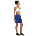 thumbnail image 5 of BALEAF Women's 7 Inches Long Running Shorts Back Zipper Pocketed Lounge Athletic Gym Shorts with Liner Royal Blue Size L, 5 of 6