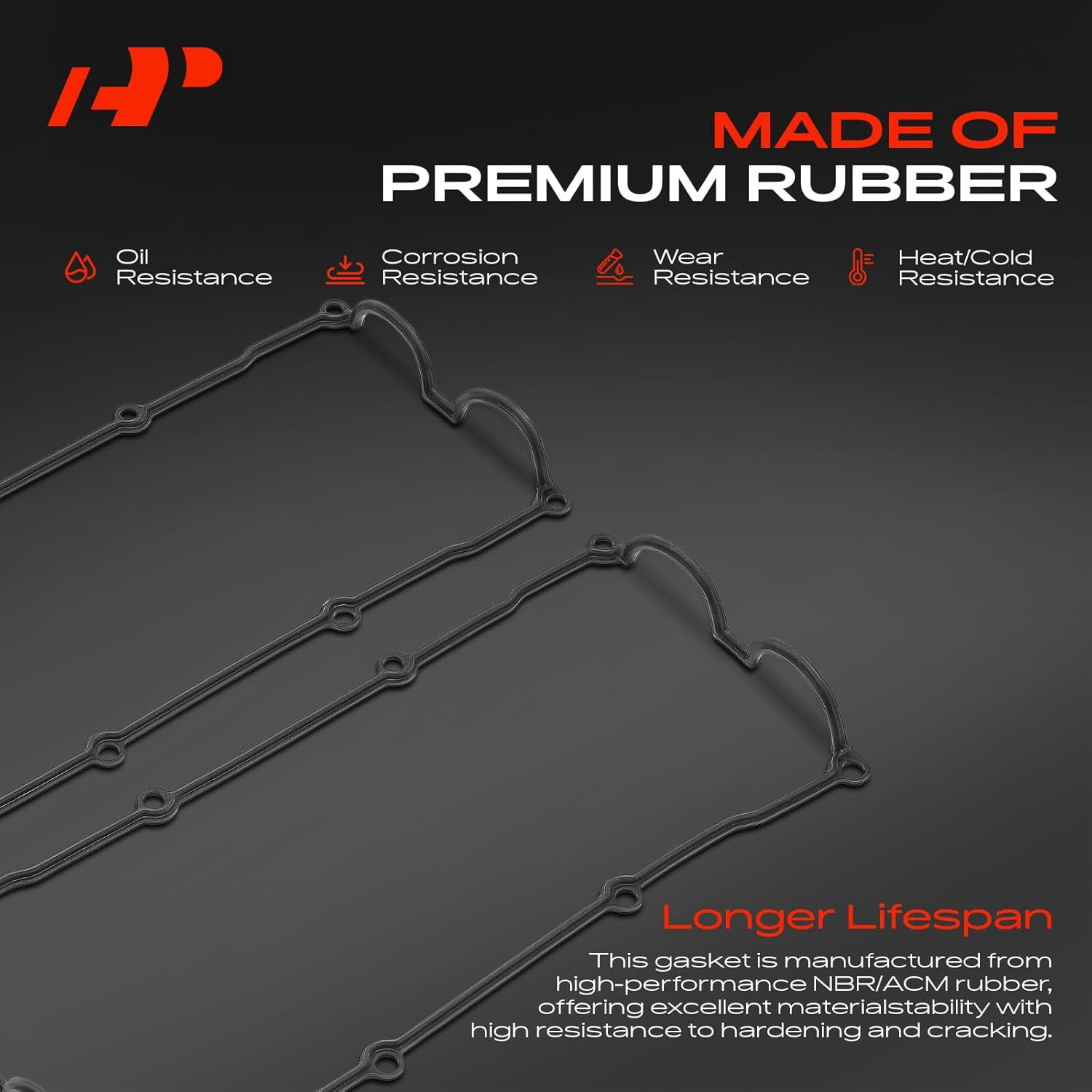 A-Premium Engine Valve Cover Gasket Set Compatible with Honda Passport 1998-2002 & Isuzu Amigo 1998-2000, Axiom 2002-2003, Rodeo 1998-2004, Rodeo Sport 2001-2003, Trooper, VehiCROSS & Acura SLX