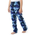 thumbnail image 6 of Fruit of the Loom Boy's Long Sleeve Fleece Pajama Set, 2-Piece, Sizes 4-16, 6 of 9