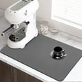 thumbnail image 2 of Kitchen Dish Drying Mat for Kitchen Counter 16"x 24", Diatomite Coffee Mat Anti-slip Rubber Backed, Grey, 2 of 17