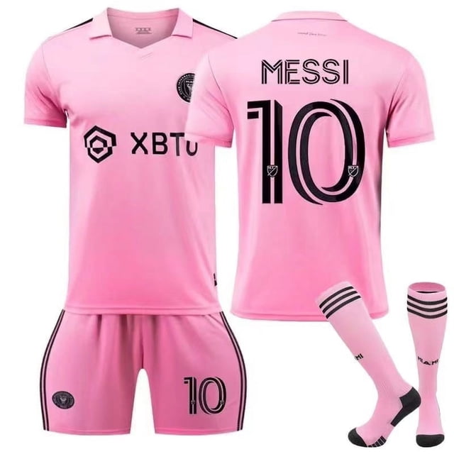 Uniformes de entrenamiento de fútbol para niños y niñas: Camisetas, pantalones cortos y calcetines en rosa, negro, verde, azul y blanco 24