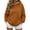 Brown Hoodie, variant on YUGYXL Oversized Fleece Hooded Sweatshirts for Women Long Sleeve Y2K Pullover Hoodies with Kangaroo Pocket Black Hoodie XL