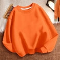 thumbnail image 2 of Alkepwun Toddler Boy Girl Casual Long Sleeve Loose Tops Warm Fall Comfy Lightweight Pullovers Kids Basic Solid Color Crewneck Sweatshirt for Boys or Girls 3-11 Years, 2 of 3
