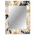 thumbnail image 2 of Designart "Vintage Autumn Floral Grace V" Floral Wall Mirror, Printed White Wall Mirror, Traditional Bathroom Wall Mirror, Decorative Floral Mirror - 30x40 Inch, 2 of 5