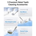 thumbnail image 3 of Toopower Plaque Remover for Teeth, Tartar Remover for Teeth, Dental Calculus Remover, Teeth Cleaning Kit 5 Speed Modes with 3 Replaceable Heads, with LED Light, 3 of 6