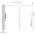 thumbnail image 2 of vidaXL Retractable Side Awning Black 160x500 cm, 2 of 5