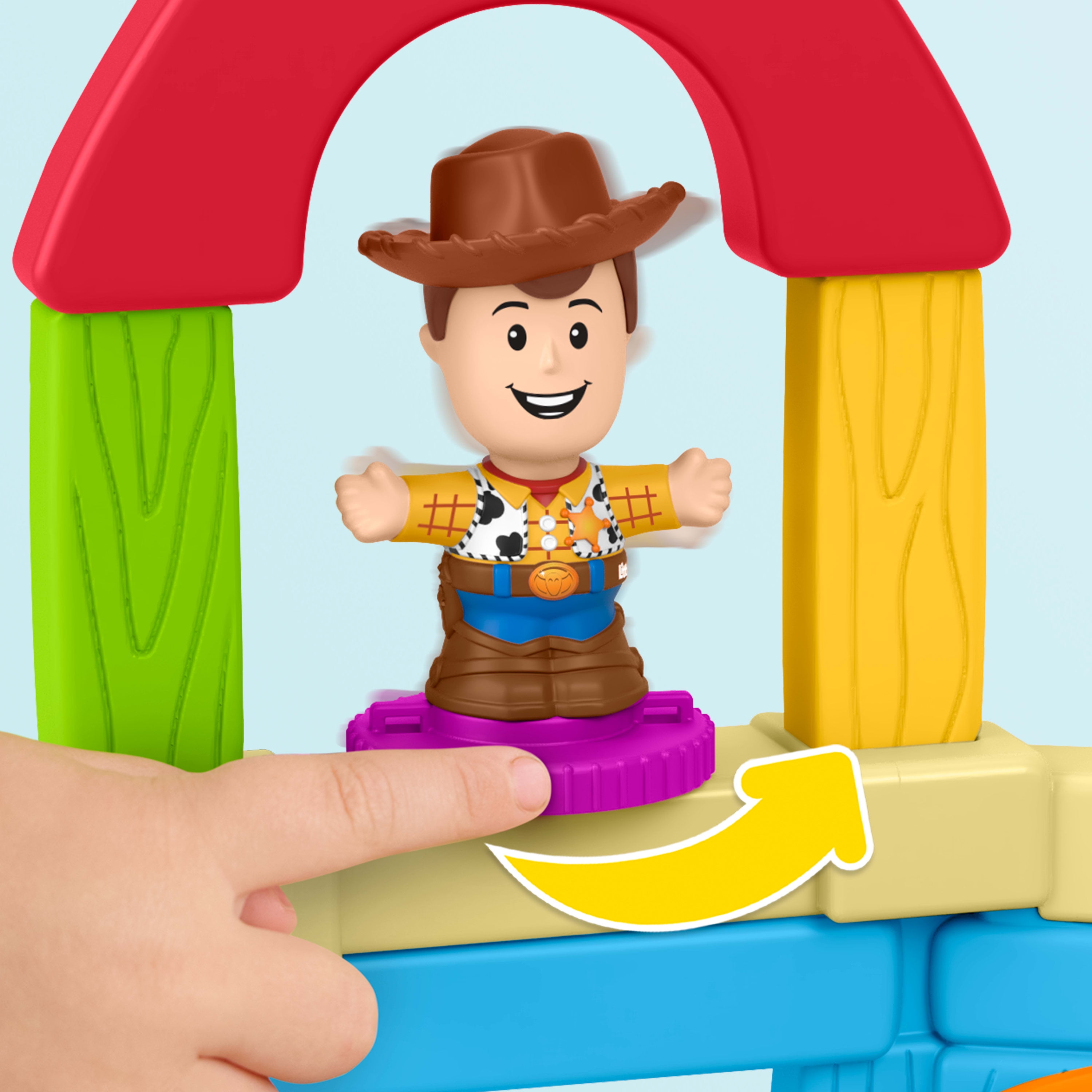 Fisher-Price-Little-People-Disney-&-Pixar-Toy-Story-Andy’s-Room-Toddler-Playset,-Woody-&-RC-Vehicle