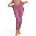 thumbnail image 4 of No Front Seam Yoga Pants Womens with Wide Waistband - Tummy Control Workout Leggings, Squat Proof & High Waisted Pink XL 23" Inseam, 4 of 6
