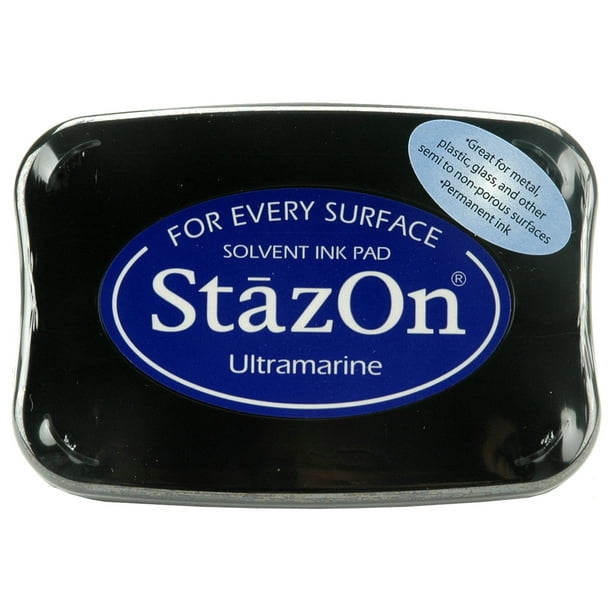 Coussin d'Encre Solvant Stazon-ultramarine