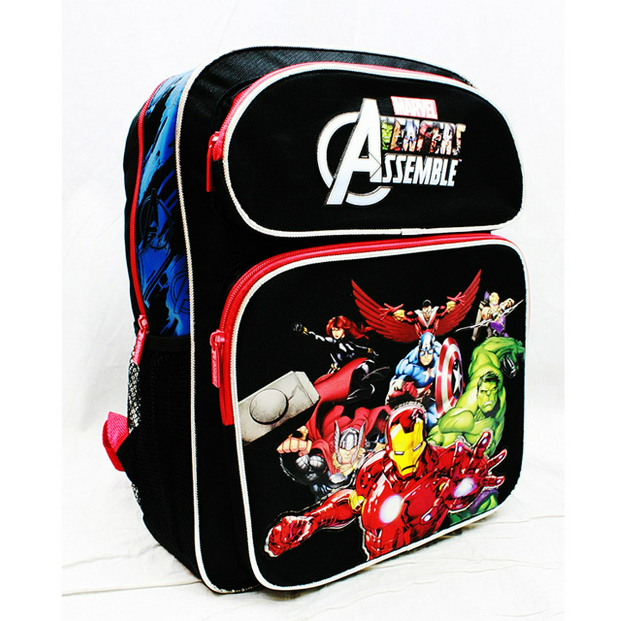 Backpack Marvel Avengers All Heroes Black Large School Bag New ac24752