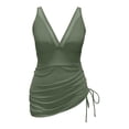 thumbnail image 4 of FhsagQ Ensembles de Maillots de Bain pour Femmes Justaucorps Rembourré Robe de Bain pour Femmes Maillots de Bain Paréo en Maille Transparente Paréos Maillot de Bain Ensembles de Maillots de Bain pour Femmes Ensembles de Maillots de Bain Vert G, 4 of 5