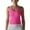 Hot Pink-01, variant on Mittory Women Ribbed Workout Crop Tops with Built in Bra Yoga Racerback Tank Top Tight Fit