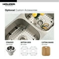 thumbnail image 2 of Houzer Eston 31 in Stainless Steel Undermount 50/50 Double Bowl Kitchen Sink - STD-2100-1, 2 of 7