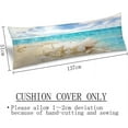 thumbnail image 3 of Beach Body Pillow Cover Summer Starfish Seashell on Beach Nautical Long Pillow Case with Zipper Decorative Bedding Pillowcase Coastal Pillow Covers Soft Cushion Pillow Case for Bedroom,Couch,20"x54", 3 of 5