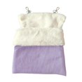 thumbnail image 2 of Saco de dormir para petauros del azúcar, accesorios para jaula, hamaca grande y cálida para hámster, para otros animales pequeños, jerbos y hámsters. Púrpura, 2 of 9