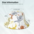 thumbnail image 6 of Gaeub Cartoon Monkey Printed Double Sided Reflective Bucket Hat Foldable Sun Hat for Camping Hiking Fishing, 6 of 9