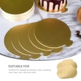thumbnail image 2 of 50Pcs Golden Round Cake Cardboard For Weddings And Birthdays Reusable Mini Cake Rounds, 2 of 5