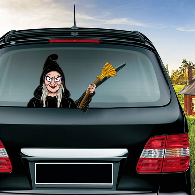 Rear Window Wiper Sticker Rear Windshield Windscreen Waving window wiper sticker wiper Decal Automotive Adhesive Decor, Type 12