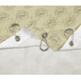 thumbnail image 5 of S4Sassy Beige Columbine Star Floral Bathroom Decor Shower Waterproof Curtain Drapes Resistant-60 x 75 Inch, 5 of 6