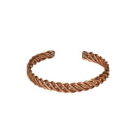 Mogul Fashionable Copper Cuff Antique Style Twisted Wrist Bracelet