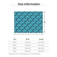 thumbnail image 5 of Fuzoiu Seahorse Print Flannel Blanket,Throw Blanket,Flannel Home Decor,Fleece Bed Blankets,Cozy Soft Blanket for Bed, Sofa, Camping, and Travel-50"x40", 5 of 6