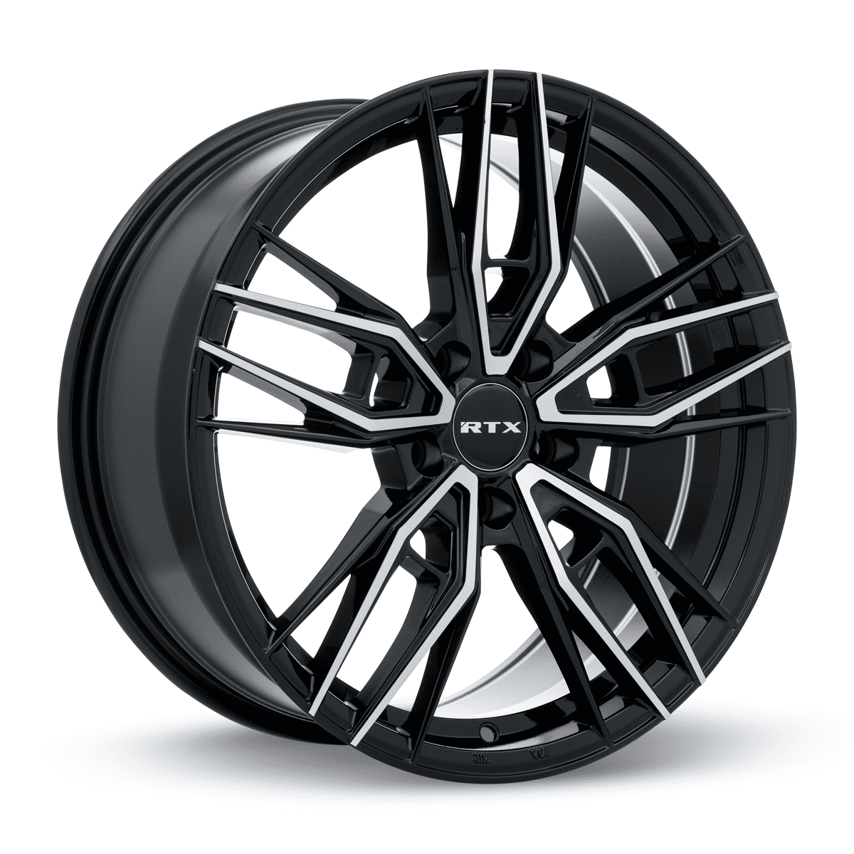 RTX Valkyrie 17x7.5 5x114.3 ET40 CB73.1 Gloss Black Machined Wheel