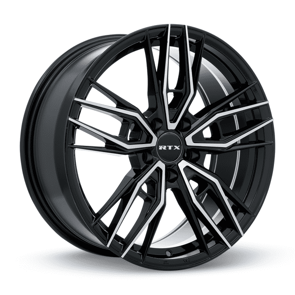 RTX Scepter 17x7.5 5x114.3 ET40 CB73.1 Gloss Black Machined Wheel