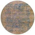 thumbnail image 2 of Addison Rugs Chantille Indoor/Outdoor Traditional Border Navy Machine Washable Round Rug, 8' x 8', 2 of 7