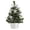 Silver, variant on Mini Christmas Tree with Royal Blue Ornaments - 7.87" Artificial Tabletop Xmas Tree in Woven Basket, Small Holiday Decor for Desk & Window