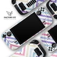 thumbnail image 5 of Design Skinz - Compatible with Steam Deck - Skin Decal Protective Scratch-Resistant Removable Vinyl Wrap Cover - Subtle Vintage Multi-Colored Chevron Pattern, 5 of 5
