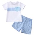 thumbnail image 4 of Infant Boy Clothes Toddler Summer Shorts Set Spring Cotton Patchwork Prints Short-sleeved Casual 6M 12M 18M 24M 3T 4T Outfits Kids Clothing Two Pieces, 4 of 4